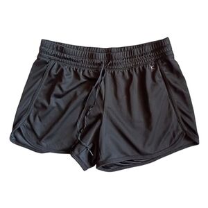DANSKIN Women's Athletic Shorts Black Stretch Size M (8-12)